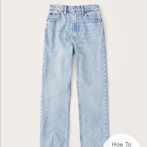 ABERCROMBIE 90s Straight Ultra High Rise Jean - Curve Love